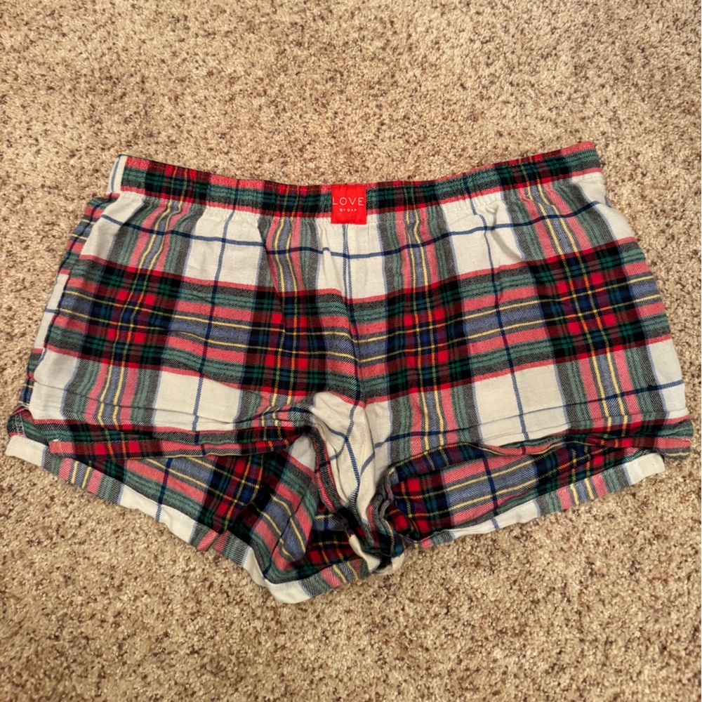 GAP Multicolor Flannel Plaid Shorts